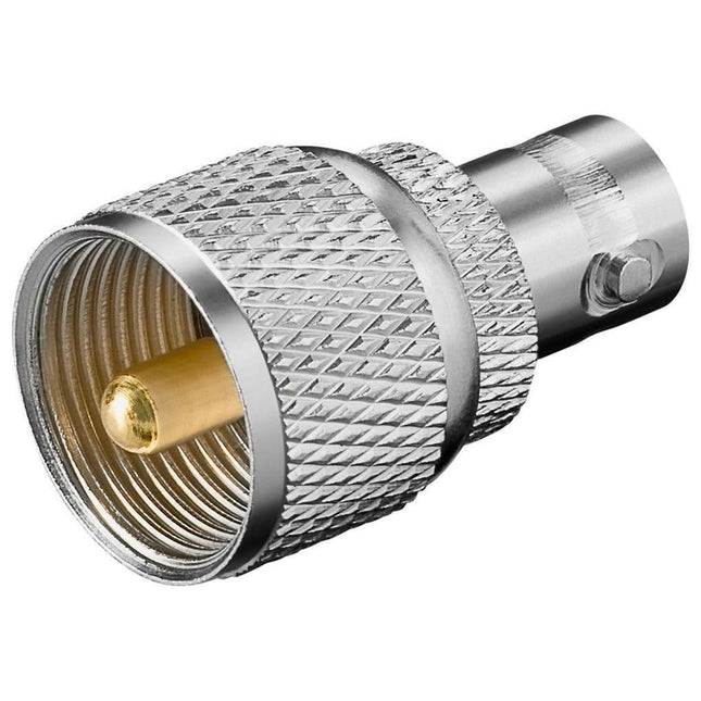 Adaptador UHF (PL) Macho / BNC Fêmea-Fichas e cabos-EDC-Music Stage