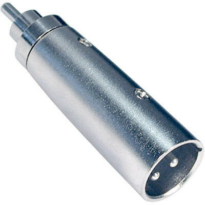 Adaptador XLR Macho / RCA Macho-Fichas e cabos-Emelec-Music Stage