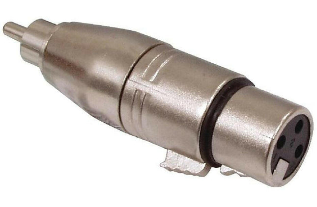 Adaptadora XLR Femea - RCA Macho-Adaptador-Music Stage-Music Stage