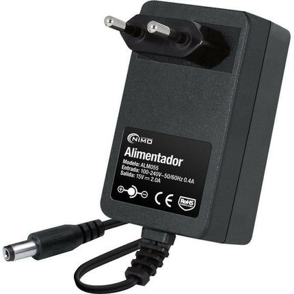 Transformador AC230V/DC15V 2A 30W - Ficha 2,1-Energia-Nimo-Music Stage