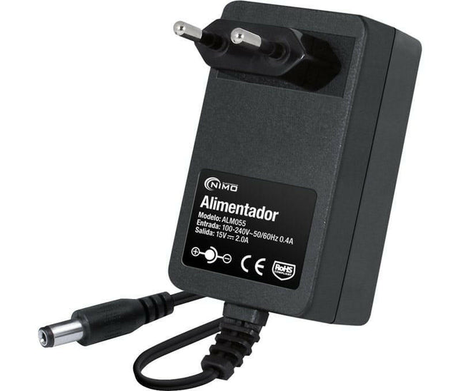 Transformador AC230V/DC15V 2A 30W - Ficha 2,1-Energia-Nimo-Music Stage