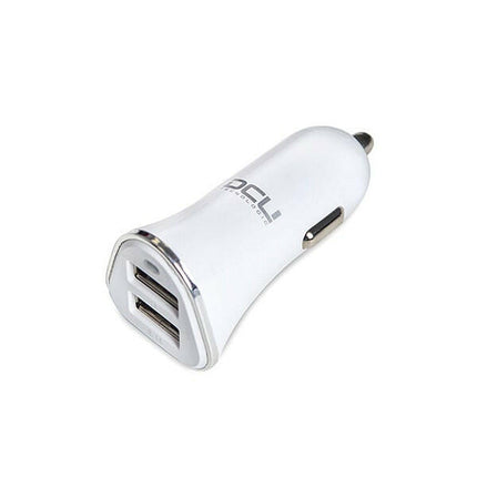 Transformador Isqueiro DC5V 4,2A 2xUSB Aluminio - Branco-Energia-DCU-Music Stage