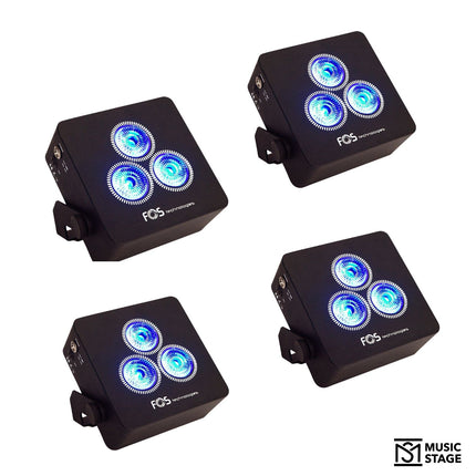 Aluguer de Projetores RGB a Bateria  - UP Lights - PAR LED (PACK 4)