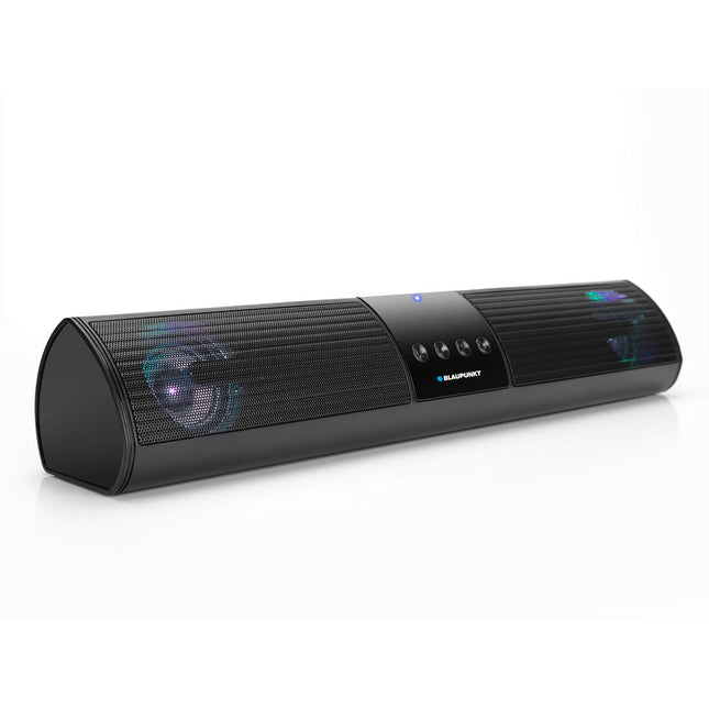 Barra Som Portátil Bluetooth 10W Led - Preto