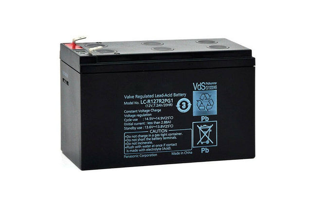 Bateria Ácida 12V 7,2Ah (151x64,5x94mm) LC-R127R2PG-Baterias Ácidas-Panasonic-Music Stage