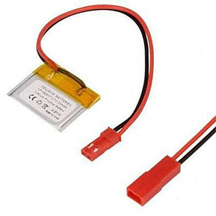 Bateria Li-Po 3,7V 33mAh c/ Cabos - 1,4x28x17mm-Pilhas Lítio-Botão-Smi-Music Stage