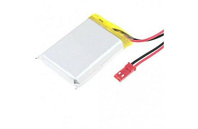 Bateria Li-Po 3,7V 850mAh c/ Cabos - 6x30x48mm-Pilhas Lítio-Botão-Smi-Music Stage