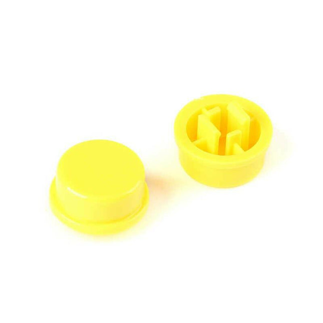 Botão p/ Pulsador - 12x12x7,3mm - Amarelo-Componentes eletronicos-SMI-Music Stage
