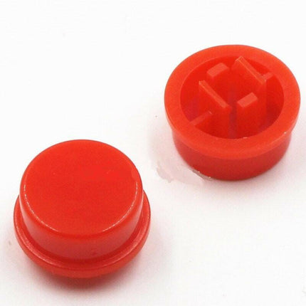 Botão p/ Pulsador - 12x12x7,3mm - Vermelho-Componentes eletronicos-SMI-Music Stage