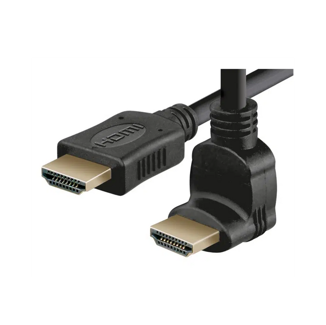 Cabo HDMI Macho / Macho 2mt - Curva 90º Esquerda-Cabos-MP-Music Stage