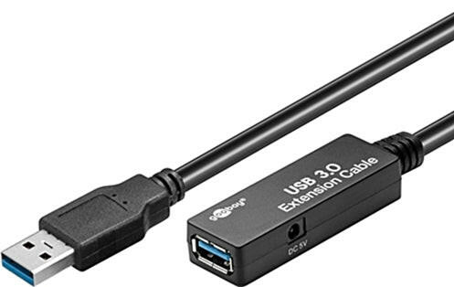 Cabo USB 3.0 "A" Macho / USB 3.0 "A" Fêmea 5mt - Amplificado