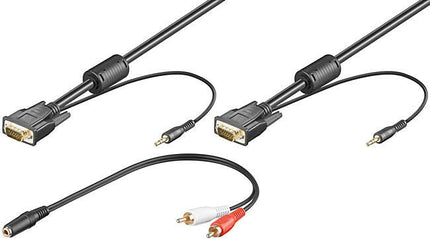 Cabo VGA Macho+3,5 / VGA Macho+3,5 - 15mt-Fichas e cabos-SMI-Music Stage