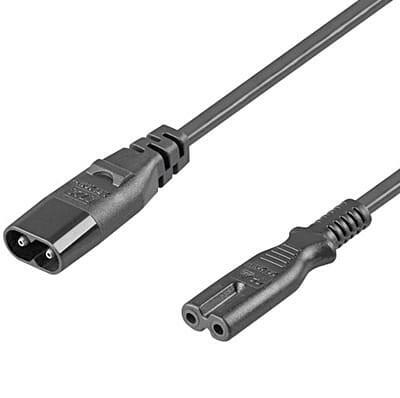 Cabo Alimentação Tipo 8 Macho / Fêmea 2x0,75mm² 2mt-Fichas e cabos-SMI-Music Stage