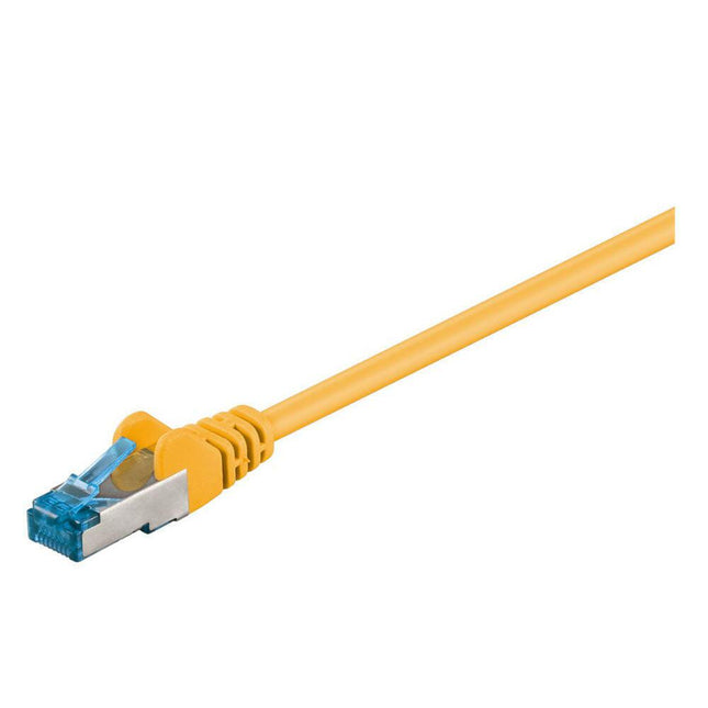 Cabo S/FTP CAT6A 1mt LSZH - Amarelo-Fichas e cabos-SMI-Music Stage