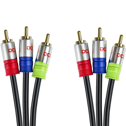 Cabo 3xRCA Macho / 3xRCA Macho 3mt - (AV)-Fichas e cabos-DCU-Music Stage
