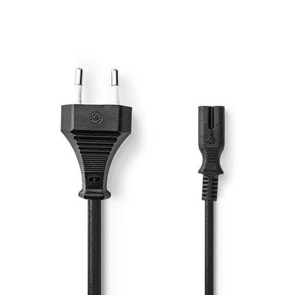 Cabo Alimentação Euro Macho / Tipo 8 - 2x0,75mm² 2mt-Cabos de Alimentação-Mp-Music Stage