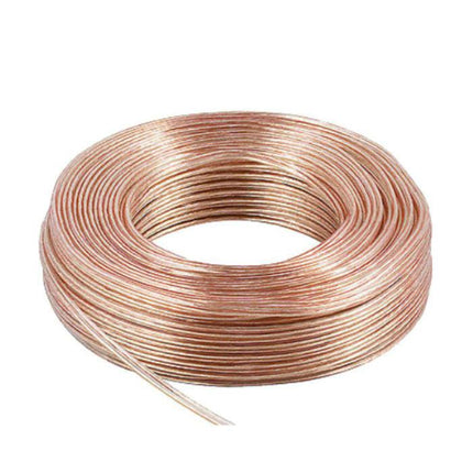 Cabo Coluna 2x1mm² Transparente 100mt - Rolo-Fichas e cabos-SMI-Music Stage