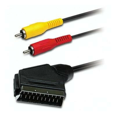 Cabo Scart Macho / 2xRCA Macho 1,5mt-Cabos-EDC-Music Stage