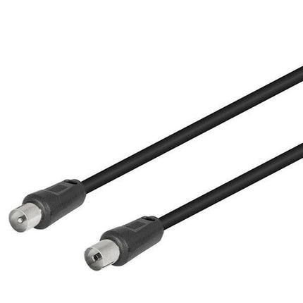 Cabo TV Macho / TV Fêmea 1,5mt - Preto-Fichas e cabos-MP-Music Stage