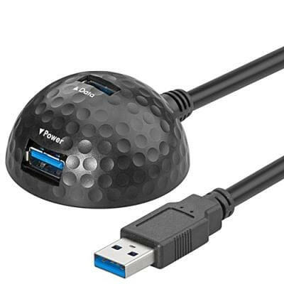Cabo USB 3.0 "A" Macho / 1+1 USB 3.0 "A" Fêmea 1,5mt-Fichas e cabos-SMI-Music Stage