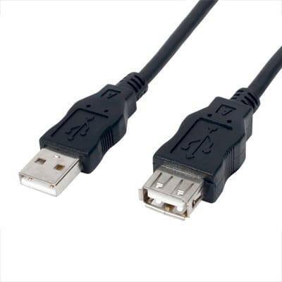 Cabo USB "A" Macho / USB "A" Fêmea 5mt - Preto-Fichas e cabos-Equip-Music Stage