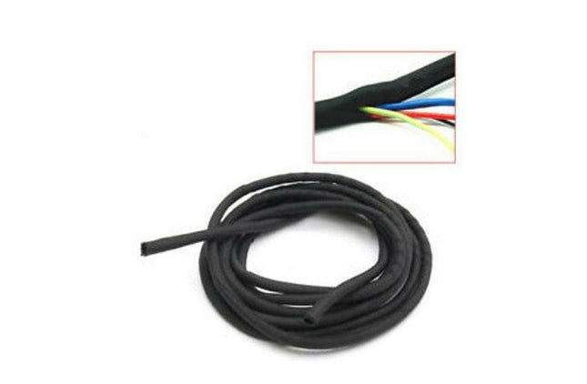 Cobertura Cabos 8mm - 1 metro - Preta-Impressão 3D-Smi-Music Stage