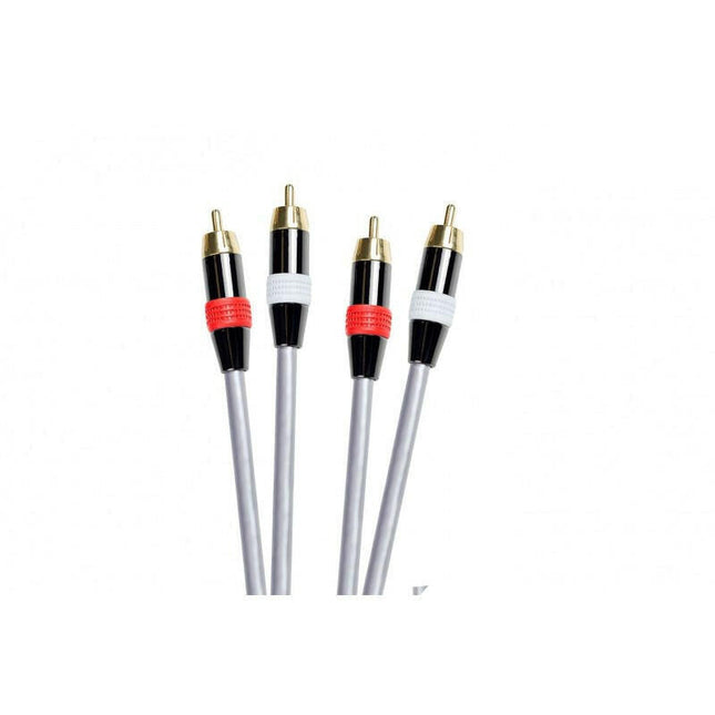 Cabo 2xRCA Macho / 2xRCA Macho 1mt-Cabos-DCU-Music Stage