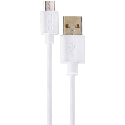 Cabo USB "A" Macho / Micro USB "B" Macho 1mt Branco-Fichas e cabos-DCU-Music Stage