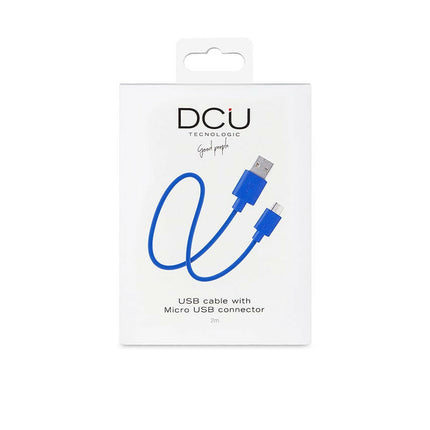 Cabo USB "A" Macho / Micro USB "B" Macho 1mt Azul-Fichas e cabos-DCU-Music Stage