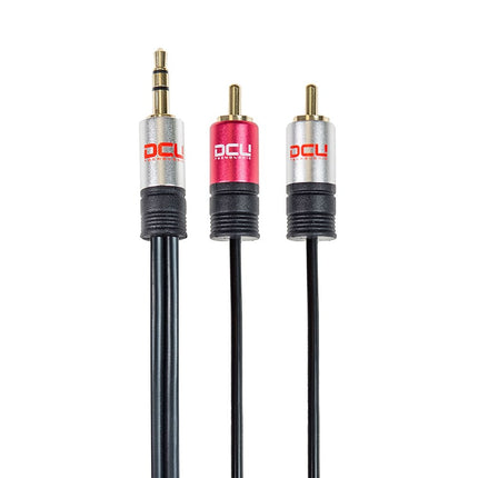 Cabo 3,5 Macho stereo / 2xRCA Macho 10 metros