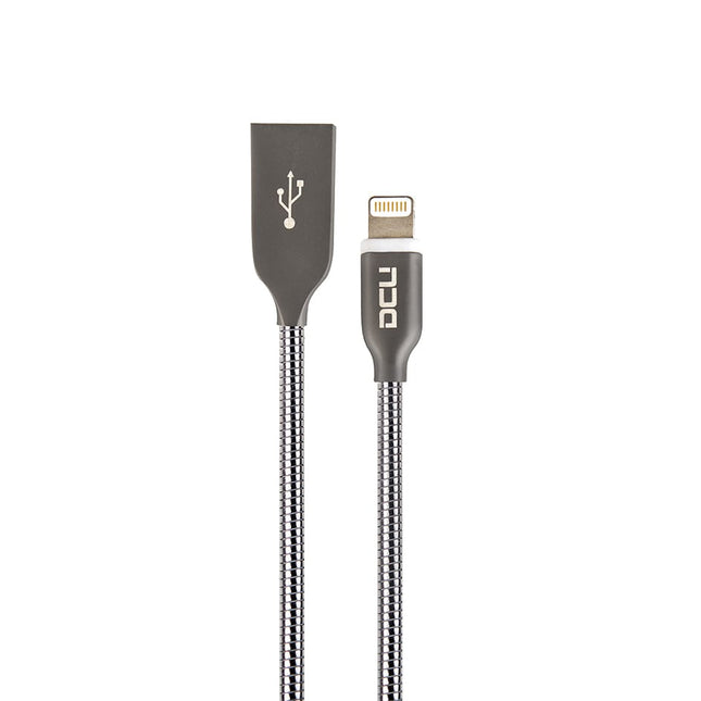 Cabo USB 2.0 "A" Macho / Lightning Macho 1mt - Metal-Fichas e cabos-DCU-Music Stage