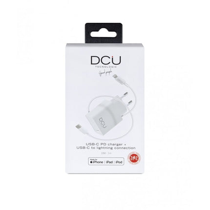 Transformador AC230V/DC5V 18W USB-C / Lithning - 1mt-Energia-DCU-Music Stage