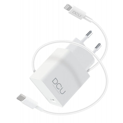 Transformador AC230V/DC5V 18W USB-C / Lithning - 1mt-Energia-DCU-Music Stage