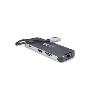 Adaptador USB-C Macho/HDMI+RJ45+USB+TF+SD+3,5+PD-Fichas e cabos-DCU-Music Stage