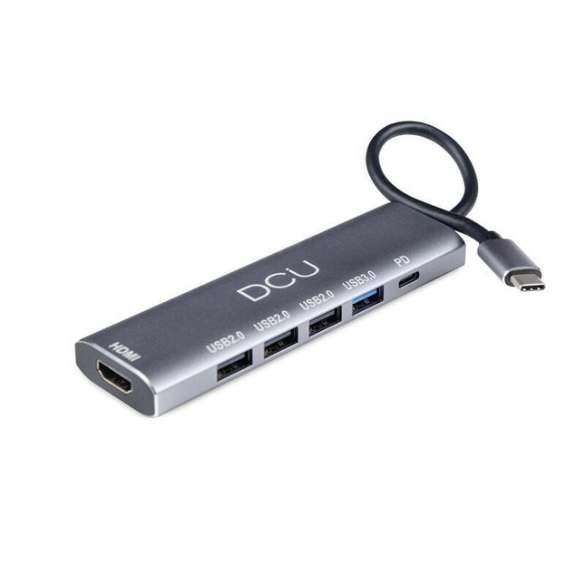 Adaptador USB-C Macho/HDMI+USB+PD-Fichas e cabos-DCU-Music Stage