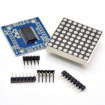 Display LED Matrix 8x8 c/ Driver MAX7219-Robotica e prototipagem-Funduino-Music Stage