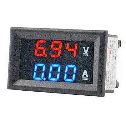 Display Led 0,28" Vermelho/Azul p/Medir Volt/Ampere-100V/10A-Robotica e prototipagem-Funduino-Music Stage