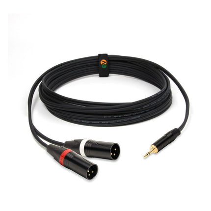 Cabo 3,5 Macho stereo / 2x XLR Macho 5m