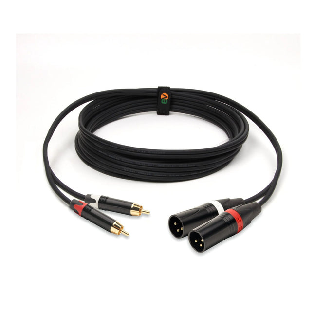 Cabo 2x RCA Macho / 2x XLR Macho 1m