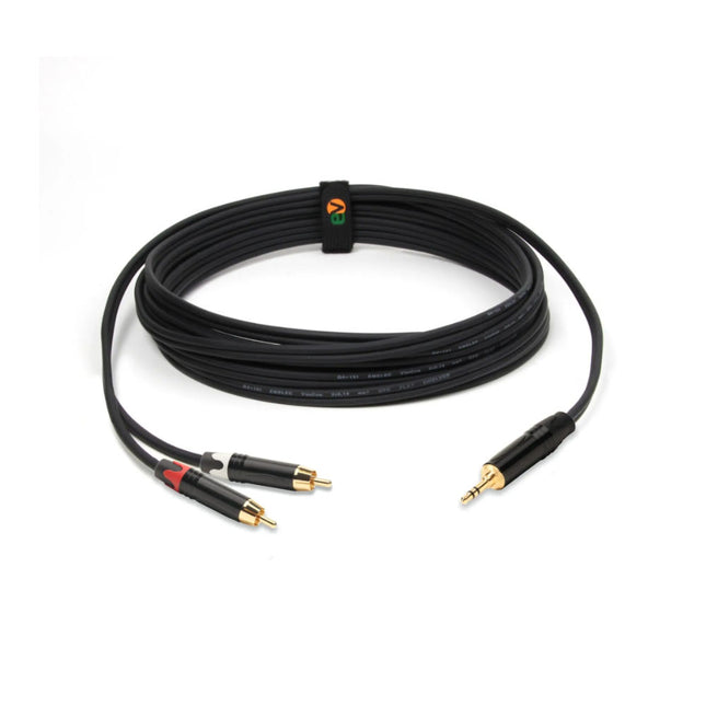 Cabo 2x RCA Macho / Jack 3.35mm (5 Metros)