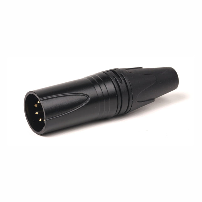 Ficha XLR Macho 5Pin Dourados