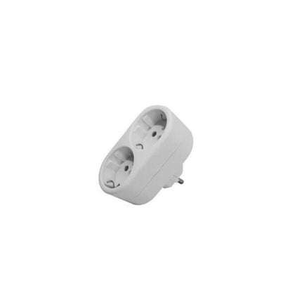 Adaptador Schuko Macho / 2xSchuko Fêmea