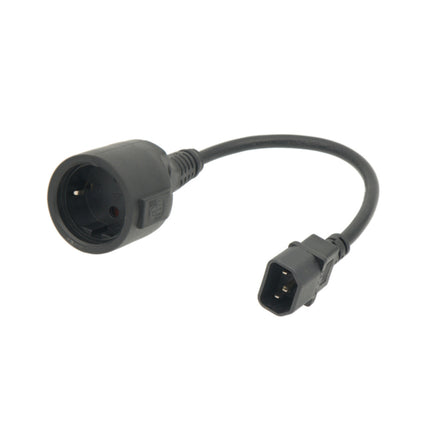 Adaptador IEC-C14 Macho / Schuko Fêmea