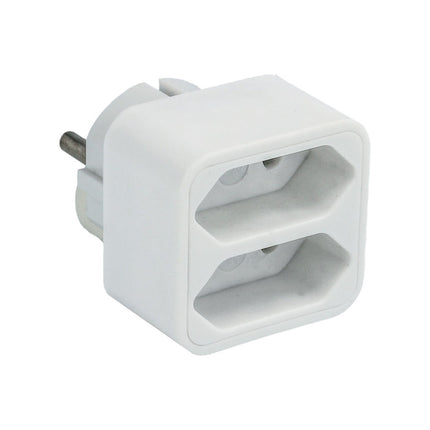 Adaptador Schuko Macho / 2x Euro Femea-Electricidade-SMI-Music Stage