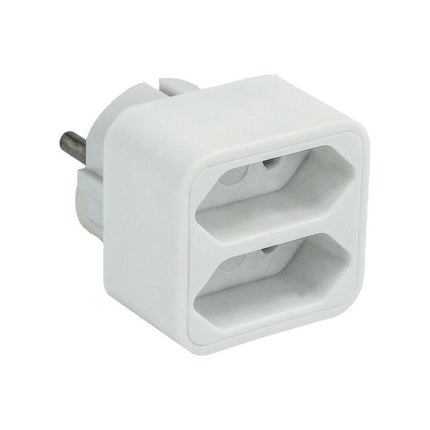 Adaptador Schuko Macho / 2x Euro Femea-Electricidade-SMI-Music Stage