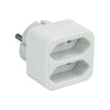 Adaptador Schuko Macho / 2x Euro Femea