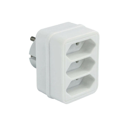 Adaptador Schuko Macho / 3x Euro Femea-Electricidade-SMI-Music Stage