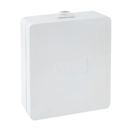 Tomada Eléctrica 4 Vias Schuko Branca p/ Cabo - Quadrada