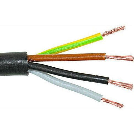 Cabo Flexível FVV 4x0,75 Preto Redondo (H05VV-F) Metro-Electricidade-Cabelte-Music Stage