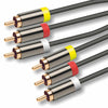 Cabo 3x RCA Macho / 3x RCA Macho 5mt (AV)